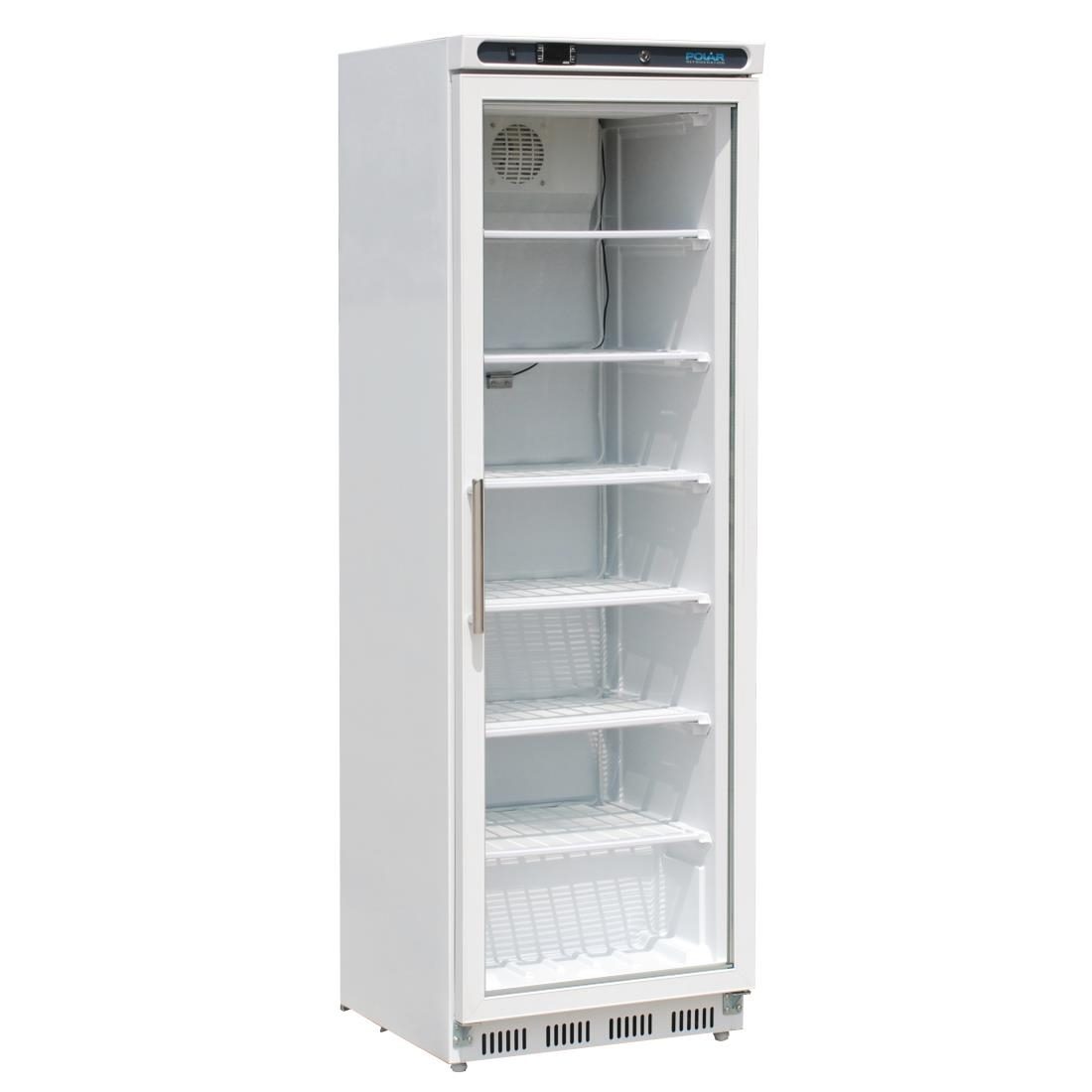 Polar C-Series Glass Door Display Freezer 365Ltr White CB921-A