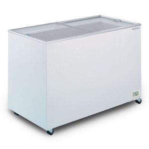 BROMIC CF0400FTFG-NR | Flat Glass Top 401L Display Chest Freezer