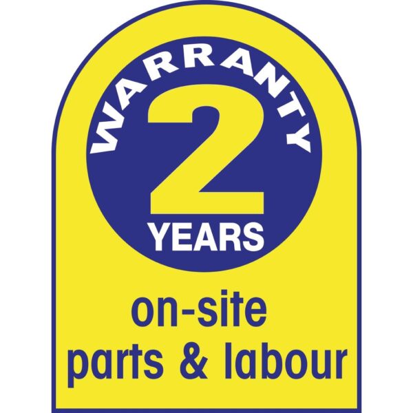 Polar 2 years warranty parts and labour onsite