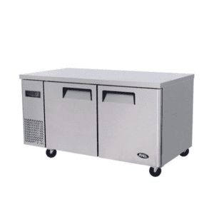 Atosa Wider Two Door Slim Underbench Fridge 600mm Deep YPF9030, under bench fridges, under counter fridges