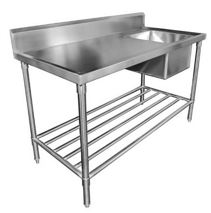 Mixrite Stainless Steel Single Sink Bench