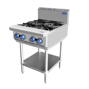 Cookrite 4 Burner Cook Top with a Stand | AT80G4B-F-NG