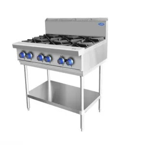 Cookrite 6 Burner Cook Top with a Stand, AT80G6B-F, cookrite, 6 burner with stand