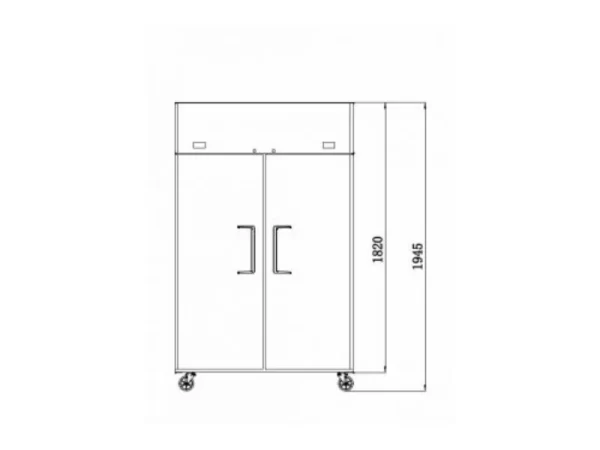 Atosa Narrow Upright Two Door Dual Temperature YBF9239