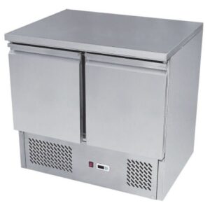 Atosa 2 Door Table Saladette Fridge, ESL3801, 900mm wide saladette fridge for sale