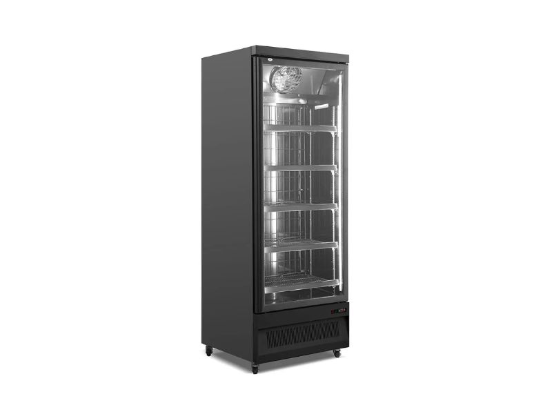 One Door Freezer (Black) CDSF-425, Black commercial upright freezer, Black freezer for sale