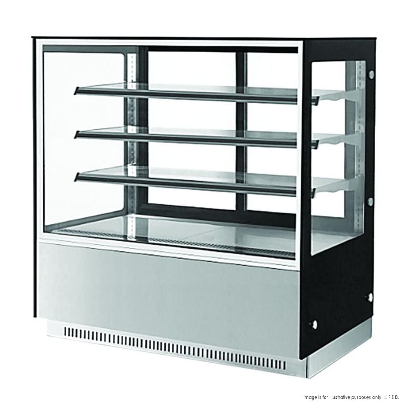 Bonvue Refrigerated Cake Display, GAN-900RF3, with 3 shelves, cake display fridge for sale