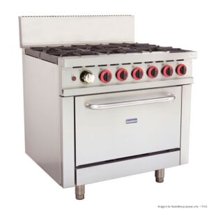 Gasmax 6 Burner With Oven Flame Failure, GBS6T, GBS6TLPG