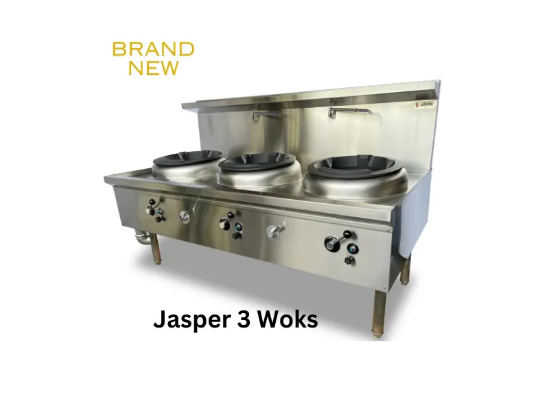 JASPER Triple Wok Duckbill burner or Chimney Burner, JA-3DB-N