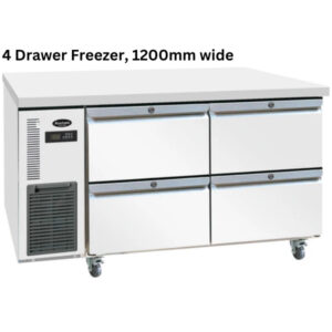 Austune Under Bench 4 Drawer Freezer, CUF120-2D-4