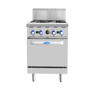 Cookrite Gas 4 BURNERS WITH OVEN, AT80G4B-O-NG