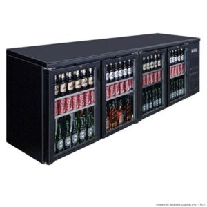 BC4100G, Thermaster 4 Door Drink Cooler side mounted
