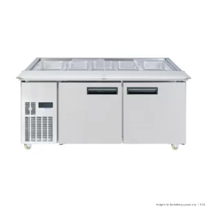 PG180FA-XB, 2 Door Refrigerated Open Top Salad Station 1800mm