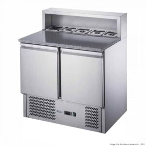 XGNS900E, FED-X 2 Door Salad Prep Chiller Marble Workbench